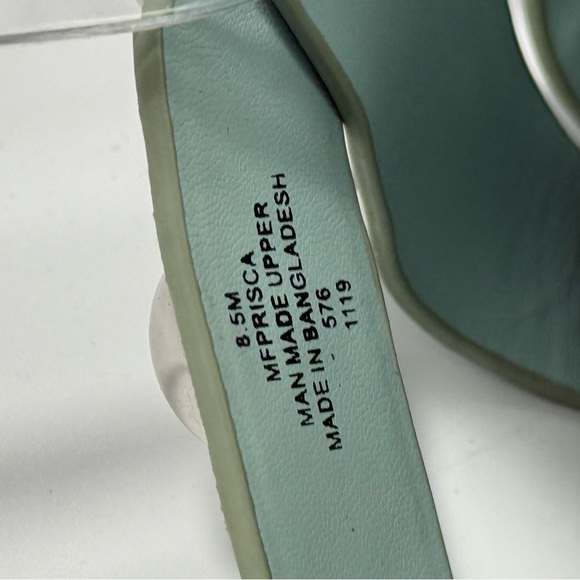 Marc Fisher Prisca Ball  leather Stud Slide espadrille Sandals size 8.5 - Picture 6 of 6